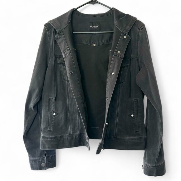 NWOT! Liverpool Los Angeles Black Denim Jacket - Picture 4 of 9